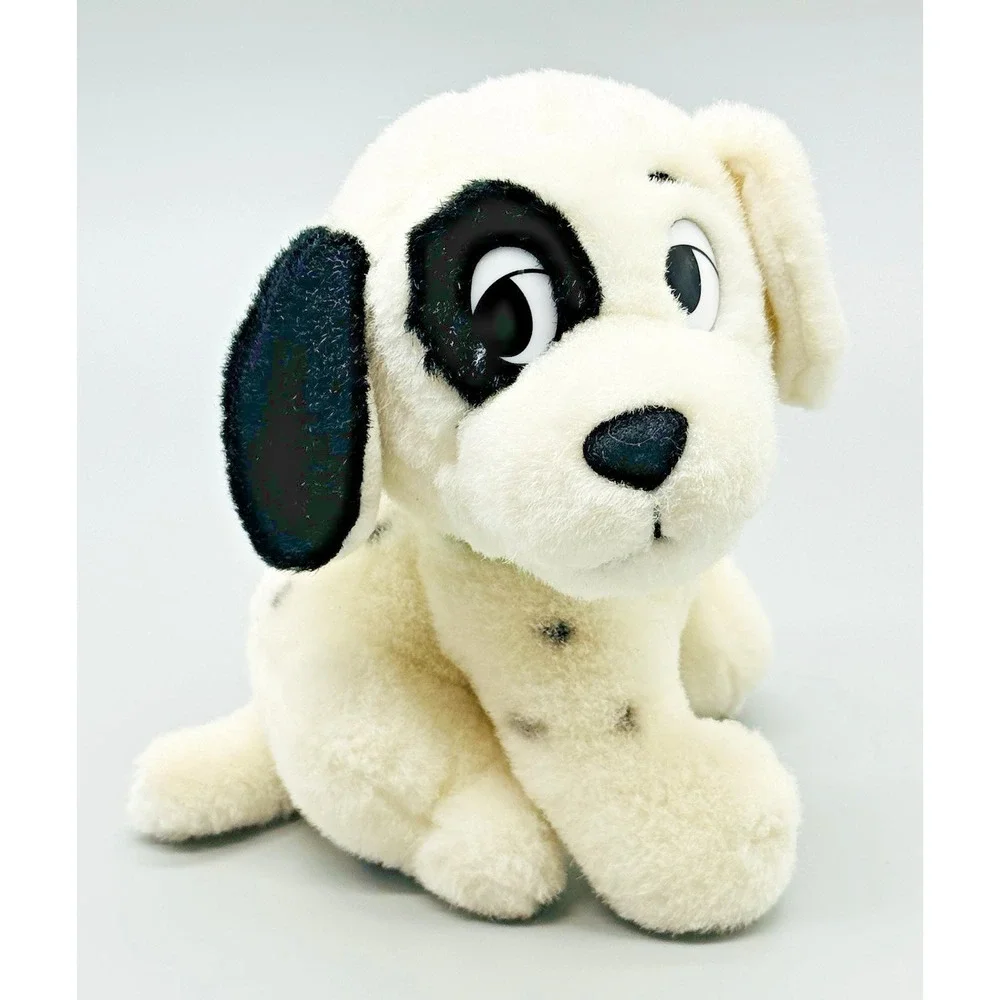 Disney Store 101 Dalmatians Patch Plush Dog Green Collar Stuffed Animal‎ 6 inch